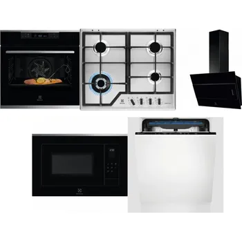 Set domácích spotřebičů ELECTROLUX KOBCS31X + ELECTROLUX KGS64362XX + ELECTROLUX LFV316K + ELECTROLUX LMS4253TMX + ELECTROLUX EES48200L