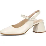 Wonders dámské kožené lodičky s otevřenou patou - bílé