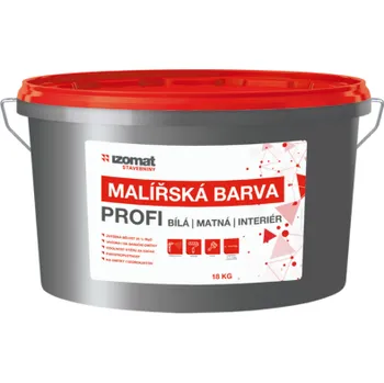 barva na zeď Barva malířská IZOMAT PROFI 18 kg bílá