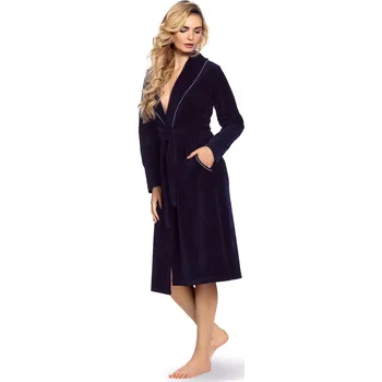 Dámský župan De Lafense župan 390 Lydie - granát, 5XL (Bavlněný dámský župan De Lafense)
