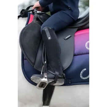 Jezdecké oblečení Dětské minichaps Lara - černé - 8 - 26 cm