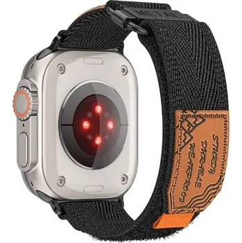 Příslušenství k chytrým hodinkám Travel loop pevný nylonový řemínek pro Apple Watch 38/40/41/42mm Barva: Černá