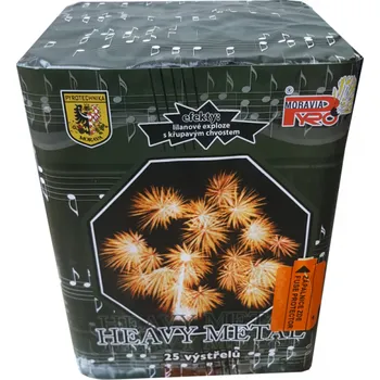 Zábavní pyrotechnika PyroMoravia Ohňostroj Heavy Metal - baterie 25 ran PM2331I