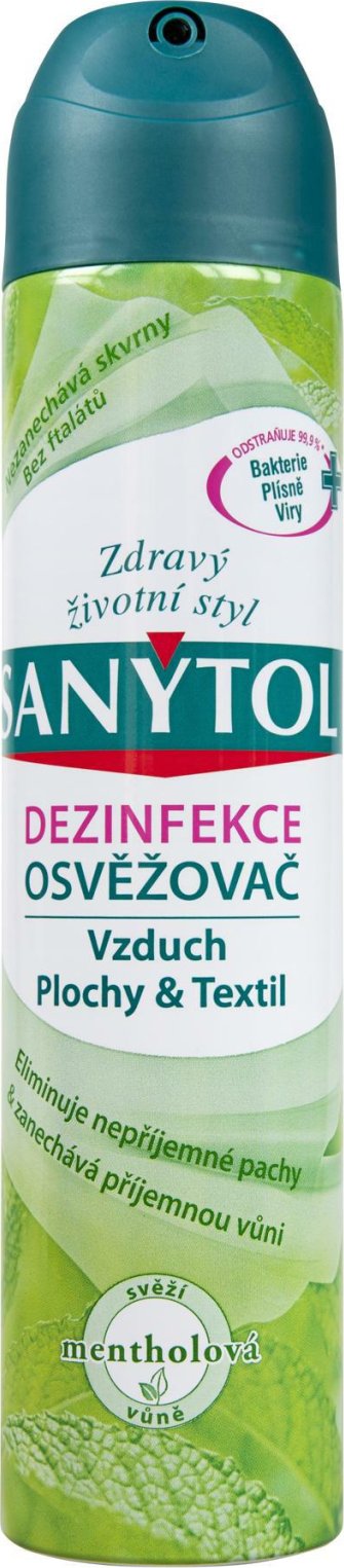 Sanytol Osv Ova Vzduch Plochy A Textil Mentol Ml Od K Zbozi Cz