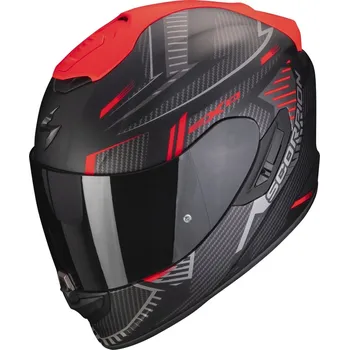 Helma na motorku Scorpion EXO-1400 EVO Air Shell černo-červená matná XL