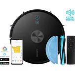 Salente L6, laserový robotický vysavač, stírání vodou, nabíjecí stanice, černý