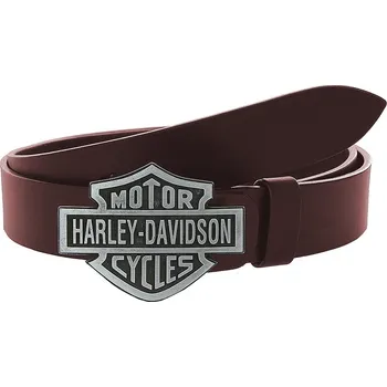 RSA Kožený moto opasek se sponou Harley-Davidson hnědý 110