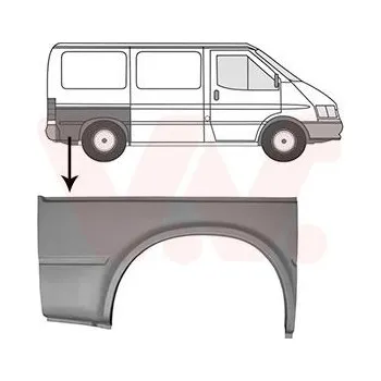Příslušenství karosérie Boční stěna VAN WEZEL 1897148