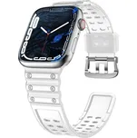Strap Triple řemínek pro hodinky Apple Watch SE 1 / 2 / 3 / 8 / 7 / 6 / 5 / 4 / 3 / 2 / 1 (41/40/38mm), průhledný