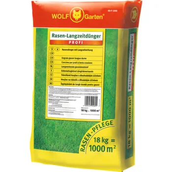 Hnojivo WOLF Garten RD-P 1000 trávníkové hnojivo dlouhodobé 18 kg