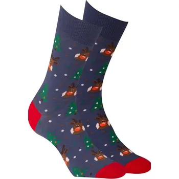 VZOROVANÉ PONOŽKY - SLAVNOSTNÍ džínovina 30-34