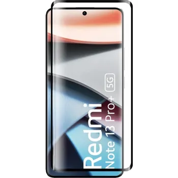 Ochranné sklo pro Xiaomi Redmi Note 13 Pro+ 5G - Černé, zaoblené