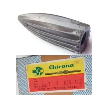 Příslušenství k frézce Technická fréza č.119, HSS, závitový otvor M10. ČSN 229310. Medin - Chirana (Vnitřní závit M10, délka frézy 50 mm, největší průměr 20 mm. Označení Medin - Chirana ČSN 229310 - č. 119. Označení Holex 541600. K frézám prodáváme i unášecí vřetena č. 89, ČSN