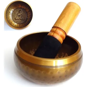 Ladička Blingstar Tibetská zpívající mísa Buddha Gold * 10 cm - 2394