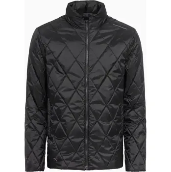 Pánská softshellová bunda PORSCHE DESIGN Light padded jacket Bunda odlehčená prošívaná s kapucí černá (Voděodolné a větruodolné)