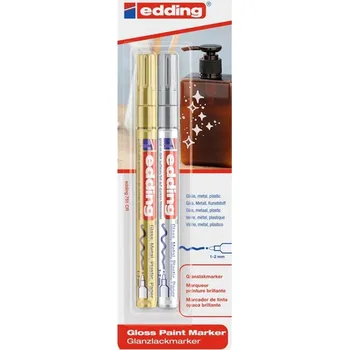 Set školních potřeb Marker olejowy połyskujący 1-2mm 2 kolory