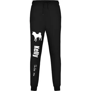 Pánské tepláky s potiskem vašeho psa S Černá