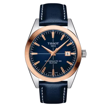 Hodinky Tissot Gentleman Powermatic 80 Silicium 18k Gold Bezel T927.407.46.041.00