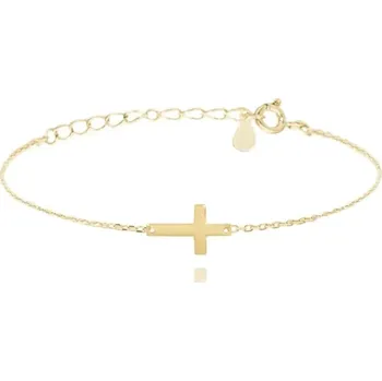 Náramek MINET náramek drobný KŘÍŽEK JMAS0129GB17