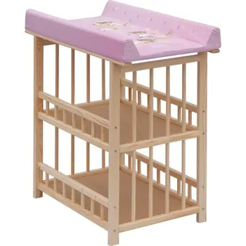 přebalovací pult a komoda Přebalovací pult Jáš Přírodní-Galaxy růžový (2898)