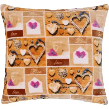 Povlečení Bellatex povlak na polštář Mikroflanel 40x40 Srdce
