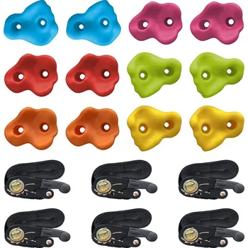 Výuková hračka 2Kids Toys Lezecké úchyty s popruhy na strom 12 ks