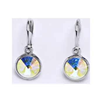 Náušnice Stříbrné dětské náušnice Swarovski AB - NK1336 (Dětské stříbrné náušnice Swarovski krystal)
