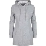 Build Your Brand Dámská prodloužená mikina BY148 Heather Grey 3XL
