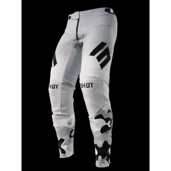 Moto kalhoty Motokrosové kalhoty Shot Aerolite Shadow šedé