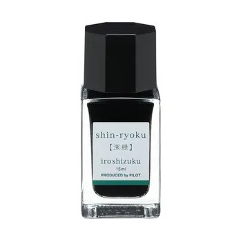 Pilot, Sada 12 ks Inkoust Iroshizuku mini pro Plnicí pera, 15 ml, Shin-Ryoku
