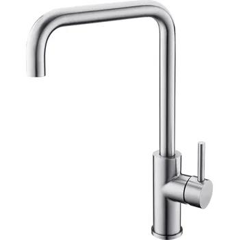 Vodovodní baterie GEOS STEEL GN15120 vodovodní baterie páková stojánková nerezová dřezová s otočným ramínkem - CHROM GN15120