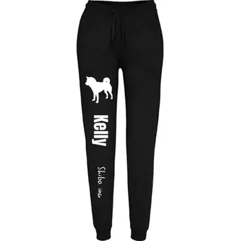 Dámské tepláky s potiskem vašeho psa Černá XXL