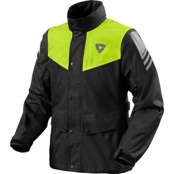 Moto bunda do deště Revit Nitric 4 H2O černo-fluo žlutá 3XL