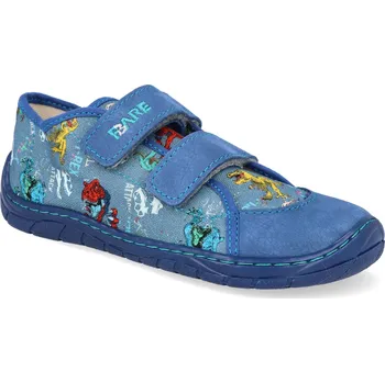 Dívčí obuv Barefoot dětské tenisky Fare Bare - A5115403 + A5213404 modré Velikost: 29