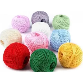 Nit Bavlněná příze Sněhurka (30g) - 10ks mix varianta mix č.1