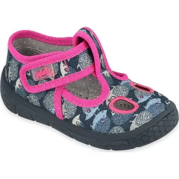 Dívčí bačkory BEFADO 533P017 dívčí bačkorky Mummy Me ježci 21 533P017_21