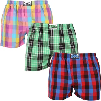 Trenýrky 3PACK pánské trenky Styx klasická guma vícebarevné (3A102729) M Možnost vrácení zboží ZDARMA do 120 dnů!