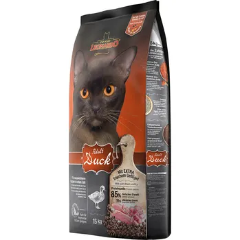 Krmivo pro kočku 2x15kg Leonardo Adult s kachnou - výhodné balení