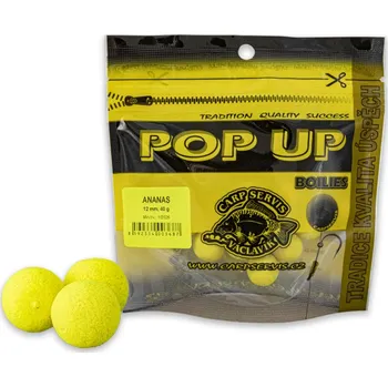 Boilies Carp Servis Václavík Pop Up Ananas Velikost: 12 mm, Hmotnost: 40 g, Balení: Sáček