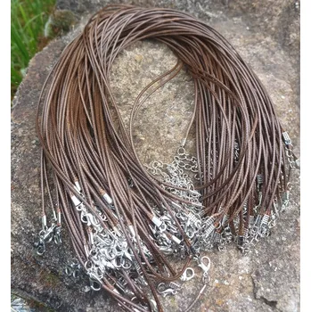 Náhrdelník Šňůrka se zapínáním hnědá