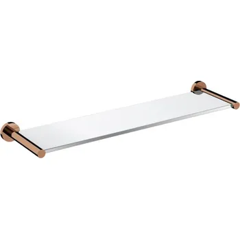 Omnires MODERN PROJECT skleněná police, měď MP60930CP