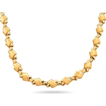 Náhrdelník Zlatý náhrdelník s matováním IZ20570 + dárkové balení LUXUS zdarma