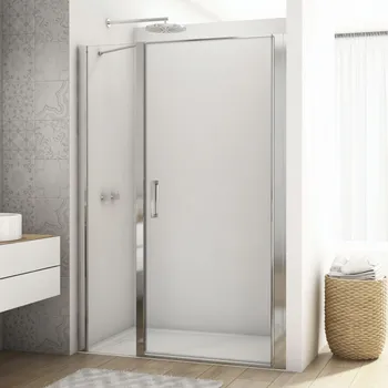 SanSwiss DIVERA 150 cm jednokřídlé dveře - aluchrom/sklo Screen D22T31090605087