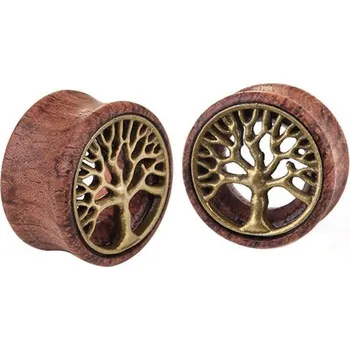 Piercing Tunel do ucha | plug do ucha dřevěný - CY1226,10mm