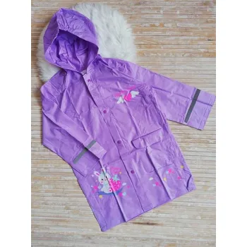 Pláštěnka DĚTSKÁ PLÁŠTĚNKA SE ZAJÍČKEM WOLF Barva: Fialková, Velikost: 116/122