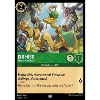 Karetní hra INK 086/204 Sir Hiss - Aggravating Asp - Into The Inklands Stav: Near Mint, Verze: HOLO