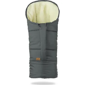 Fusak HappyBee zimní fusak Mumi 3v1 ovčí rouno, grafit