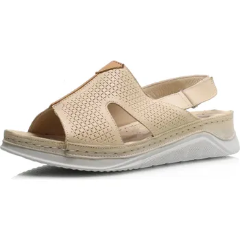 Dámské sandále DÁMSKÉ SANDÁLY QUO VADIS 20 002 6050 BEIGE BÉŽOVÁ Barva: BÉŽOVÁ, Velikost: 40