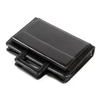 Aktovka na dokumenty Diplomatka s výsuv.držadlem a boční kapsou - hnědá