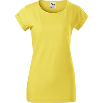 Dámské tričko Malfini Fusion Dámské triko 164 žlutý melír XL